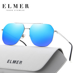 ERMA ELMER爱尔玛眼镜炫彩尼龙偏光男士墨镜女偏光太阳镜开车专用旅游