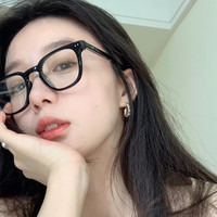 韩版素颜神器黑框眼镜女近视眼镜框网红防蓝光平光镜
