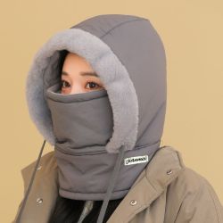 冬季保暖雷锋帽子男女护耳加绒加厚防寒面罩围脖一体帽防风骑行帽