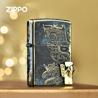 ZIPPO 打火机 青铜时代三星堆 贴章正品之宝男士收藏送DYX1H1