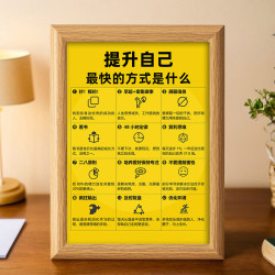 创意提升自己的方式相框摆台高级相框摆件桌面装饰画高挂画小摆件