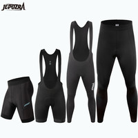 jepozra 公路车骑行长裤背带机车长裤夏短裤背带骑行短裤带侧口袋