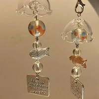 朋意 金鱼风铃手机链挂件ins风卡通可爱装饰品钥匙扣挂饰送女朋友礼物