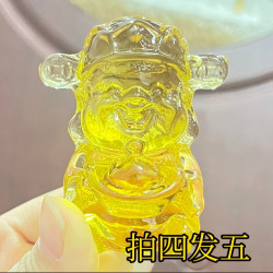 琉璃小财神家居摆件百福缸摆件
