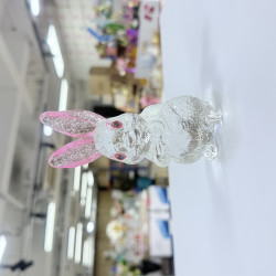 现代化时尚质感家居装饰水晶兔子客厅餐桌摆件