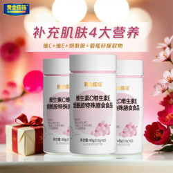 黄金搭档 3瓶黄金搭档维生素C维生素E烟酰胺葡萄籽提取物咀嚼片VCVE烟酰胺