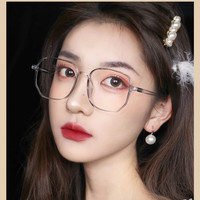三木 大脸2026大框网红眼镜框女眼镜架平光镜超轻眼镜复古镜框