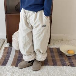 宝宝棉裤一条过冬2026冬款儿童加绒休闲裤男女童加厚保暖棉裤长裤