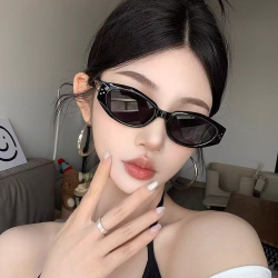 曈妮猫眼墨镜防紫外线网红辣妹百搭太阳镜高级感个性街拍潮