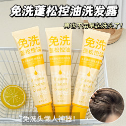 免洗蓬松控油洗发露保湿清洁吸油去屑洗发水高颅顶懒人必备洗发露