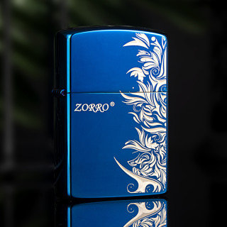 ZORRO 佐罗繁花创意个性煤油防风打火机男貔貅礼品生日礼物唐草花