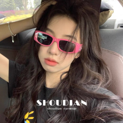 欧美风时尚太阳镜小框设计遮阳墨镜女款潮流百搭辣妹眼镜网红潮款