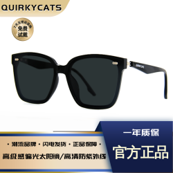 高级感强光防晒太阳镜品牌偏光墨镜正品猫眼0448遮阳防紫外线大框
