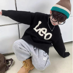801男童毛衣冬装2023新款韩版儿童春秋款时髦套头上衣男孩秋冬款