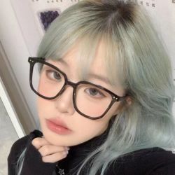 素颜黑框秒变高颜值近视眼镜网红韩版ins痞帅潮流可配度数方框女