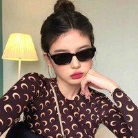 2024欧美风gm墨镜女夏小框小脸网红窄太阳镜超酷ins防晒眼镜遮光