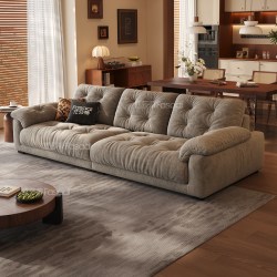FA SA DI HOUSEHOLD 观云可拆洗沙发布艺小户型客厅现代简约云朵沙发直排雪尼尔