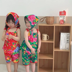 儿童国风套装衣服童装新款宝宝夏季分体夏装套装洋气