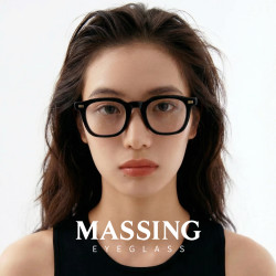 massing时尚平光镜近视可配镜黑框方框眼镜A&M-004