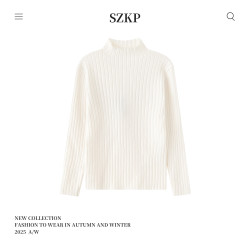 冬季新款女童百搭衣服中大童时尚儿童半高领毛衣MFYD552804