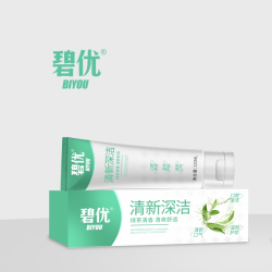 碧优清新深层绿茶清香牙膏
