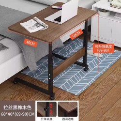 耐家 床边桌可移动简易出租屋折叠桌移动书桌简易电脑桌卧室家用小桌子