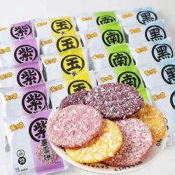 米多奇 粗粮香米饼雪饼米饼膨化休闲零食饼干零食品紫薯玉米黑米
