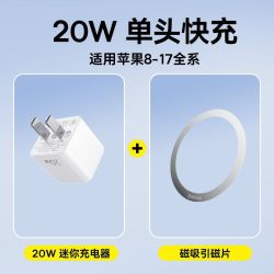 倍思 充电器氮化镓pd快充电头迷你20W适用安卓苹果17-8全系手机 单头快充