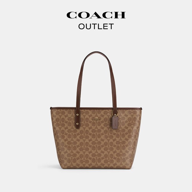 COACH 【老花托特】COACH CITY托特包