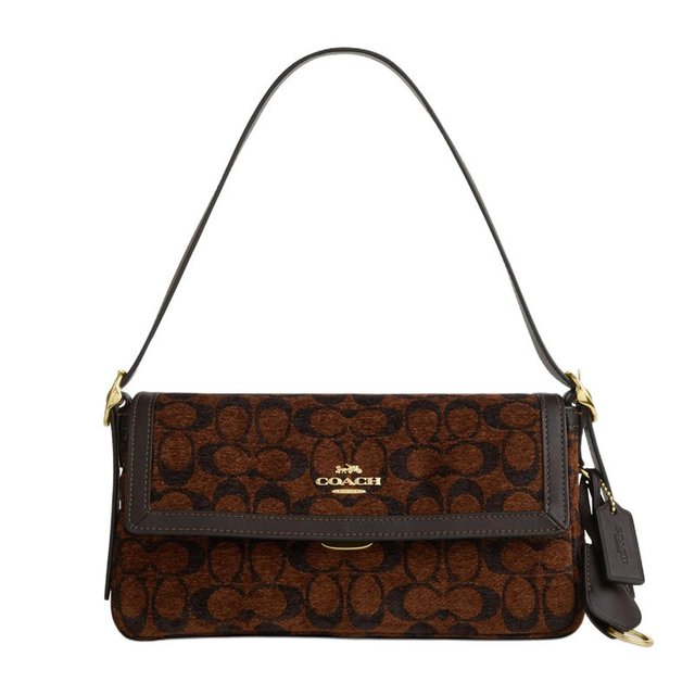 COACH 【织物单肩】COACH Etta 中号手提包