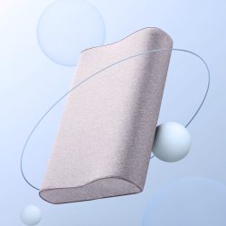 8H 三曲线护颈记忆绵枕 慢回弹绵柔释压贴合护颈H1 Ultra 混灰色 50*30*10-7cm