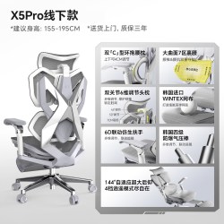 骁骑 X5Pro-R电竞椅人体工学护腰电脑椅舒适久坐办公家用游戏座椅