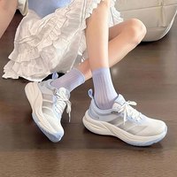 adidas 跑步鞋女鞋低帮轻便运动鞋时尚透气休闲鞋