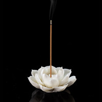 艾格辰 手工陶瓷莲花香插