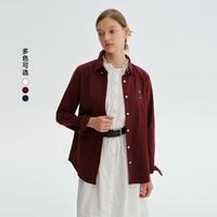 限尺码：TEENIE WEENIE 【小熊刺绣】小熊刺绣正肩衬衫春秋款棉柔牛津纺水洗长袖衬衫学院风上衣女装