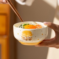 碗家用可爱饭碗2026新款精致小碗餐具陶瓷釉下彩面碗汤碗