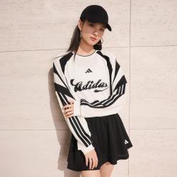 adidas 秋季时尚休闲运动日常 女子长袖T恤