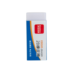 齐心 EB505 2B橡皮擦 白色易擦少屑 12块装