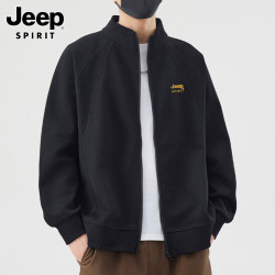 JEEP SPIRIT 吉普外套男士卫衣男装高端2026秋季高级感痞帅运动休闲潮上衣服