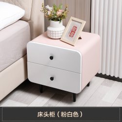 慕思 官方旗舰床头柜现代简约小型床头柜卧室收纳柜岩板床头柜062