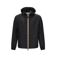 BURBERRY 男士格纹饰带休闲拉链外套上衣8120369