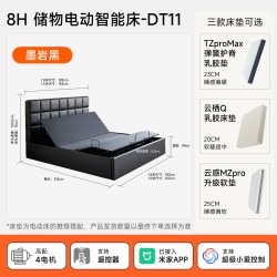 8H 智能电动床DT11双人卧室收纳床电动侧开大容量储物床多功能