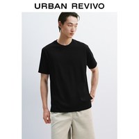 UR UR 男装 时尚都市通勤纯色圆领短袖T恤 UMF460040
