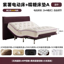 龙凤 智能床电动ai多功能护腰语音控制 紫薯+糯糖床垫