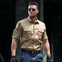 【龙牙】三代隐锐水洗工装长袖衬衫男春夏休闲通勤户外翻领衬衣