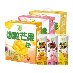 真果粒 白桃树莓/菠萝苹果/芒果百香果*1箱5月产