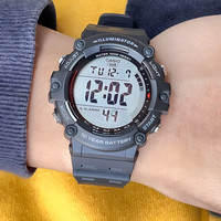 CASIO 十年电力电子多功能学生户外运动表男士手表AE-1200