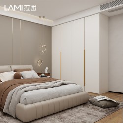 拉迷 家居简约现代衣柜家用卧室衣橱收纳储物柜子一门到顶全屋定制