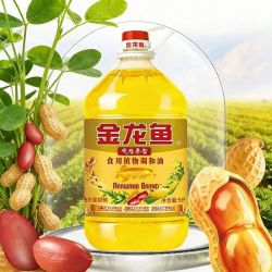 金龙鱼 花生香型食用植物调和油5L桶装家用炒菜食用油批发