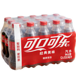 可口可乐 正品300ml*12瓶/6瓶雪碧/芬达碳酸汽水肥宅快乐水迷你装